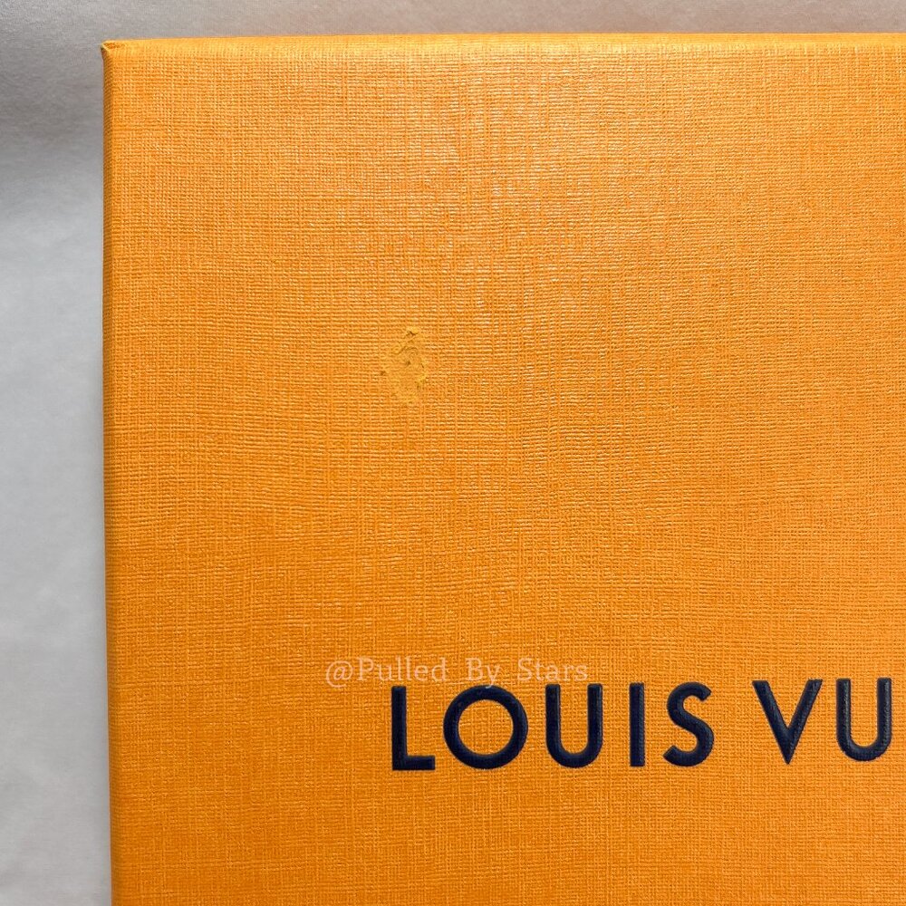 LOUIS VUITTON Medium Orange Pullout Drawer Box (7" x 7" x 2") + Ribbon & Misc. - Picture 5 of 16